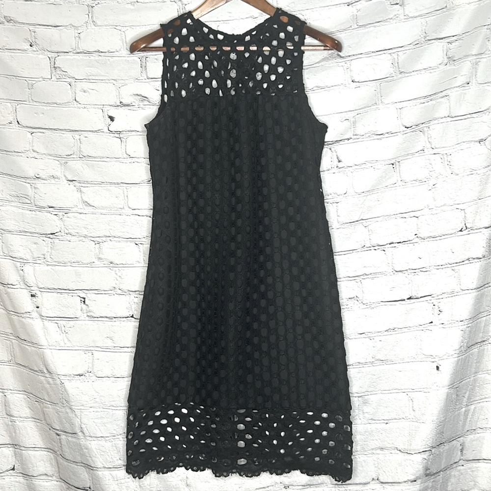 Molly Bracken Black Sleeveless Dress Size Large Excellent Condition